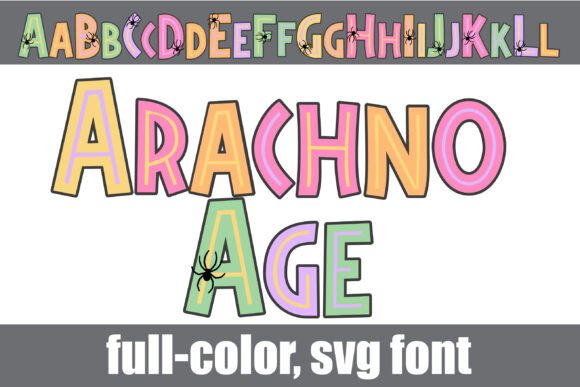Arachno Age Font: A Prehistoric Typeface for Halloween Marketing