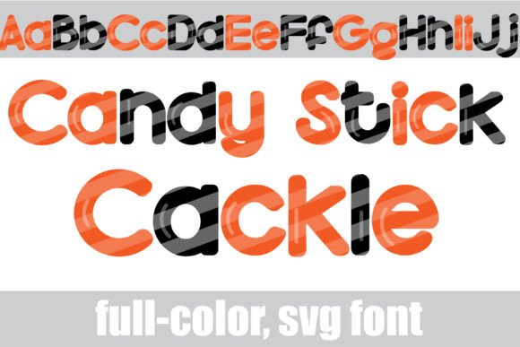 Candy Stick Cackle: A Color Font for Spooky Editorial Design