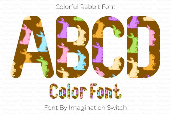 Colorful Rabbit Font for Web Design