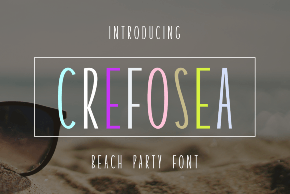 Crefosea: A Coastal Typeface for Creative Projects