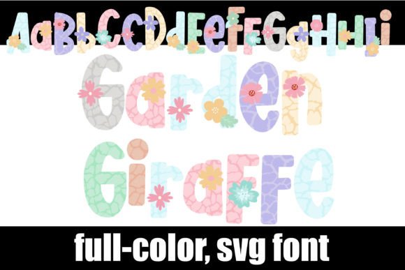 Garden Giraffe Font for Business