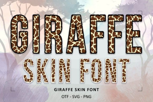 Giraffe Skin Font: Safari-Inspired Elegance