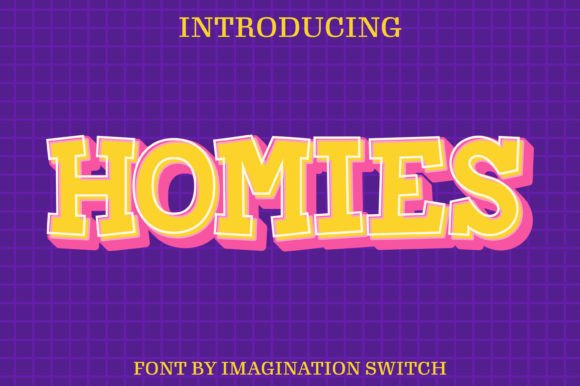 Homies: A Colorful Typeface for Creative Projects