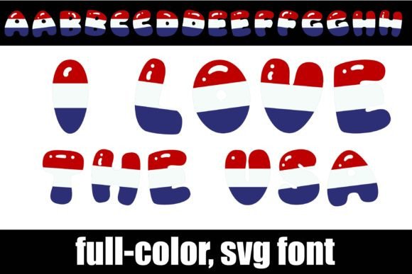 I Love the Usa Font