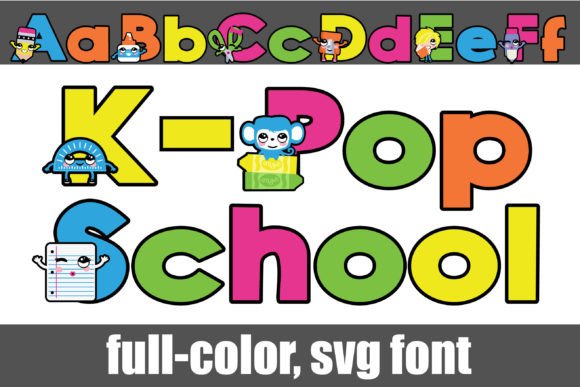 K-pop School Font for Creative Marketing