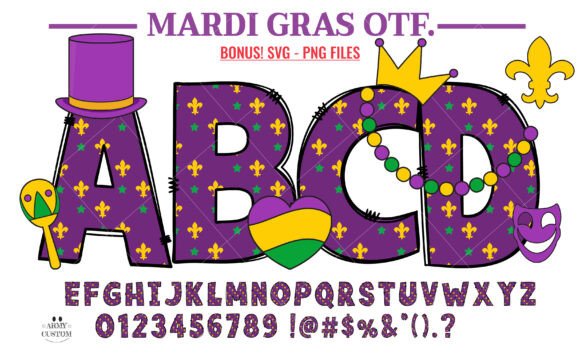Mardi Gras Fleur De Lis Font