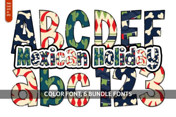Mexican Holiday Font for Creative Projects