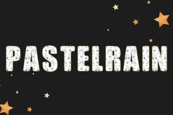 Pastelrain: A Color Font for Playful Design