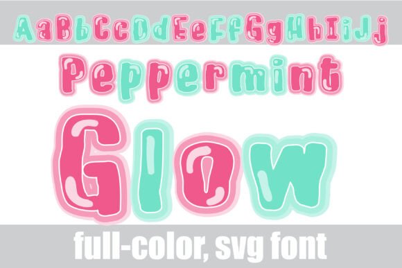 Peppermint Glow: A Color Font with a Playful, Modern Edge