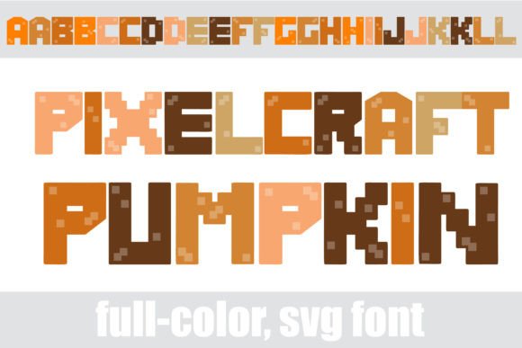 Pixelcraft Pumpkin: A Creative Font for Branding
