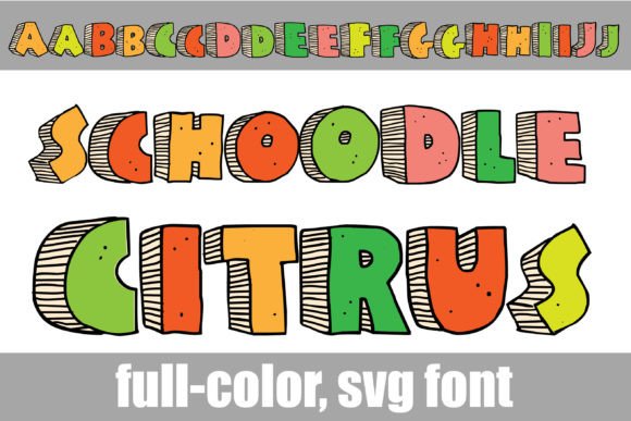 Schoodle Citrus: A Vibrant Font for Creative Projects
