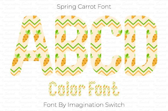 Spring Carrot: A Colorful Typographic Delight