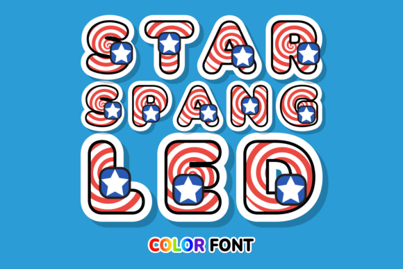 Star Spangled Font: A Colorful Design Choice