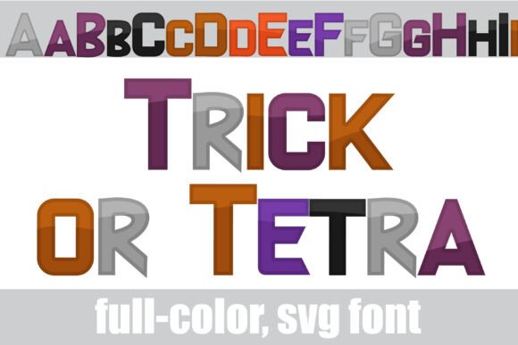 Trick or Tetra Font: A Colorful Typeface for Craft Creators